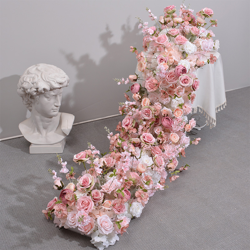 RN-024-1 Wedding Table Centerpiece Rose Flower ball Wedding Flowers Wedding Arrangement Decoration Customized Flower Ball Table Runner
