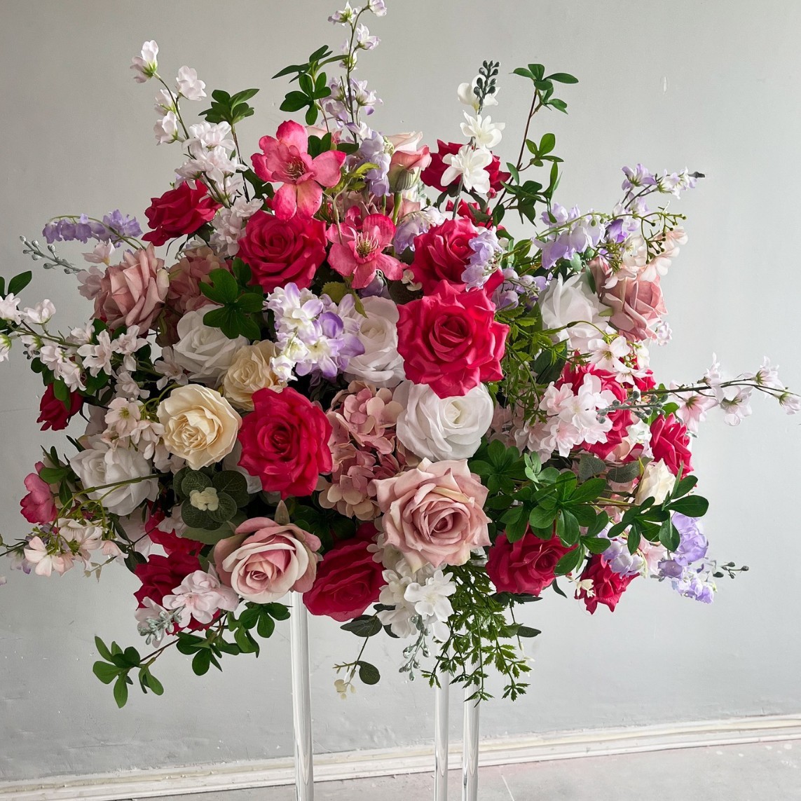 RN-037 Wedding Table Centerpiece Rose Flower ball Wedding Flowers Wedding Arrangement Decoration Customized Flower Ball Table Runner
