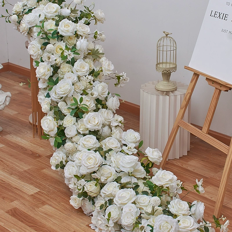 RN-031-1 Wedding Table Centerpiece Rose Flower ball Wedding Flowers Wedding Arrangement Decoration Customized Flower Ball Table Runner