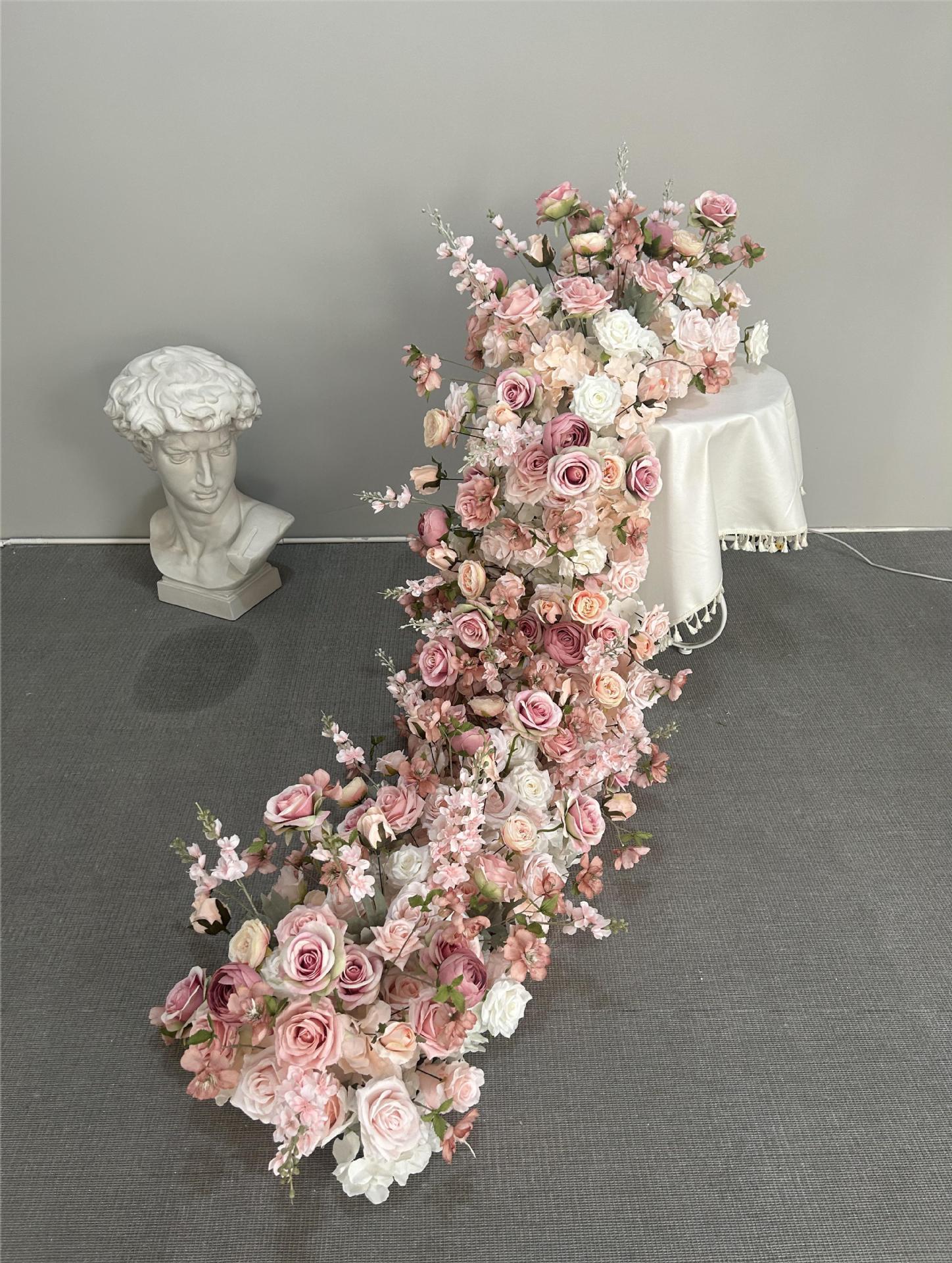 RN-024-1 Wedding Table Centerpiece Rose Flower ball Wedding Flowers Wedding Arrangement Decoration Customized Flower Ball Table Runner