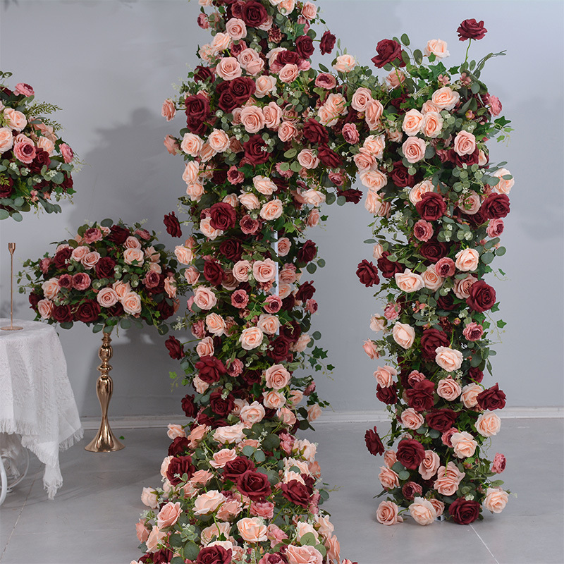 RN-040 Wedding Table Centerpiece Rose Flower ball Wedding Flowers Wedding Arrangement Decoration Customized Flower Ball Table Runner