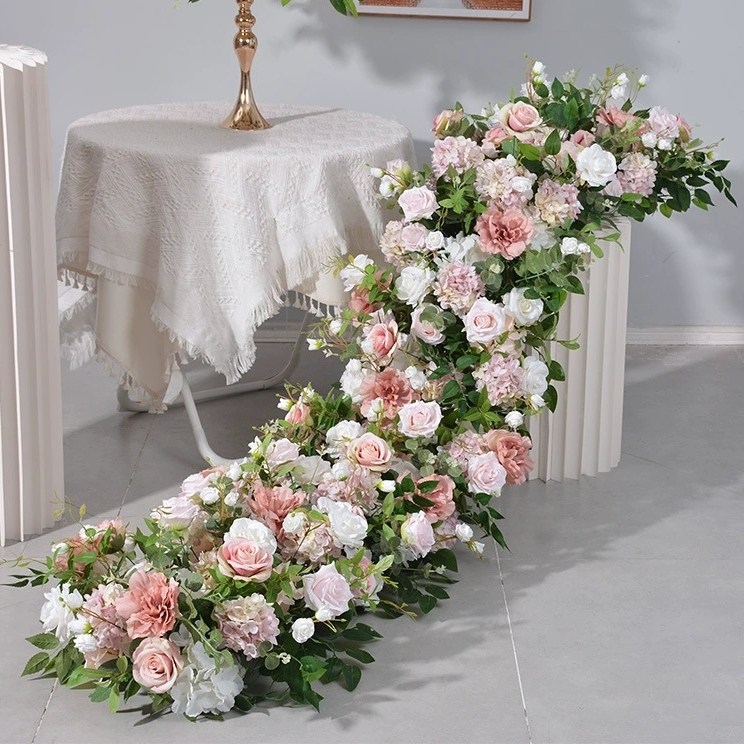 RN-039 Wedding Table Centerpiece Rose Flower ball Wedding Flowers Wedding Arrangement Decoration Customized Flower Ball Table Runner