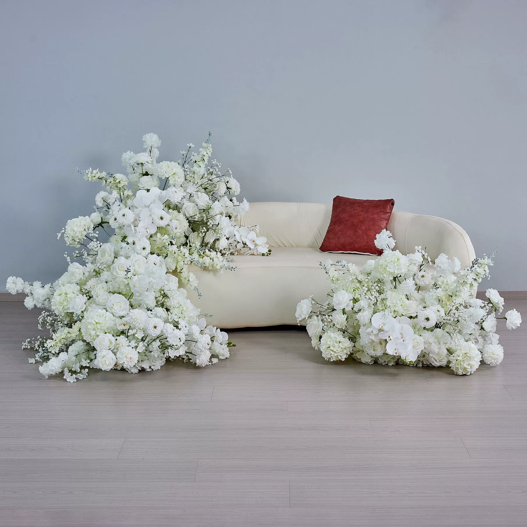 RN-034-1 Wedding Table Centerpiece Rose Flower ball Wedding Flowers Wedding Arrangement Decoration Customized Flower Ball Table Runner