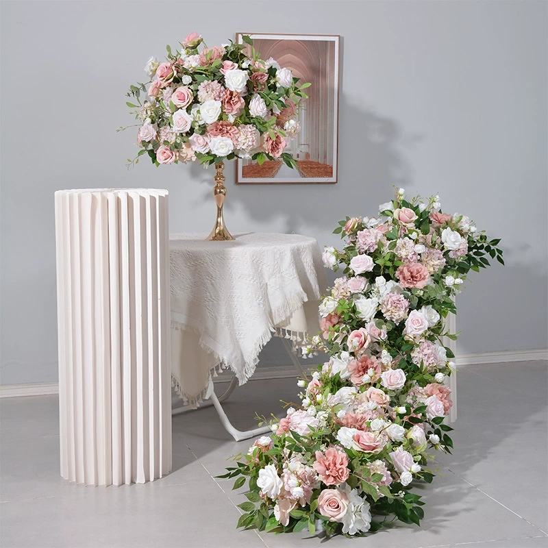 RN-039 Wedding Table Centerpiece Rose Flower ball Wedding Flowers Wedding Arrangement Decoration Customized Flower Ball Table Runner