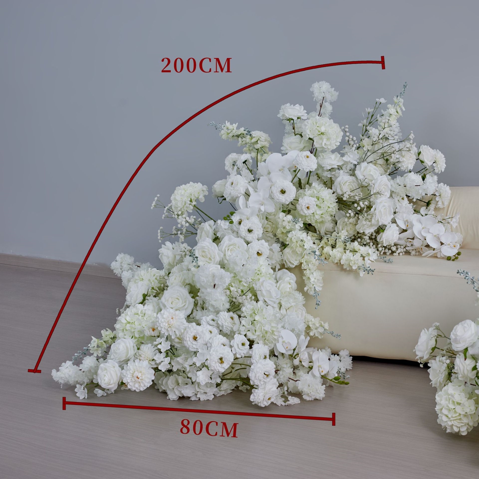RN-034-1 Wedding Table Centerpiece Rose Flower ball Wedding Flowers Wedding Arrangement Decoration Customized Flower Ball Table Runner