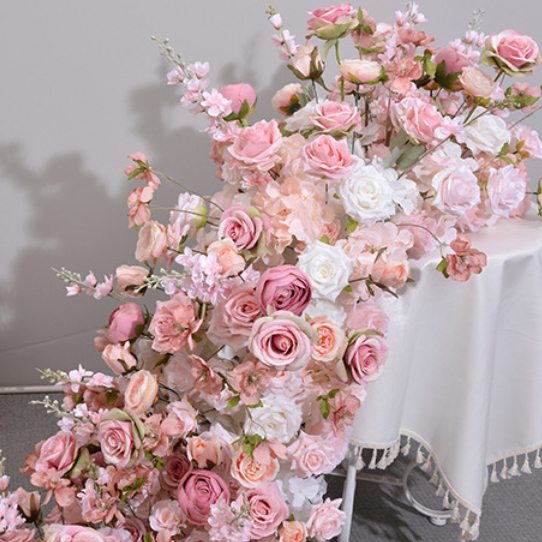 RN-024-1 Wedding Table Centerpiece Rose Flower ball Wedding Flowers Wedding Arrangement Decoration Customized Flower Ball Table Runner
