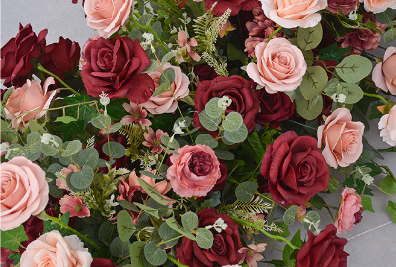 RN-040 Wedding Table Centerpiece Rose Flower ball Wedding Flowers Wedding Arrangement Decoration Customized Flower Ball Table Runner