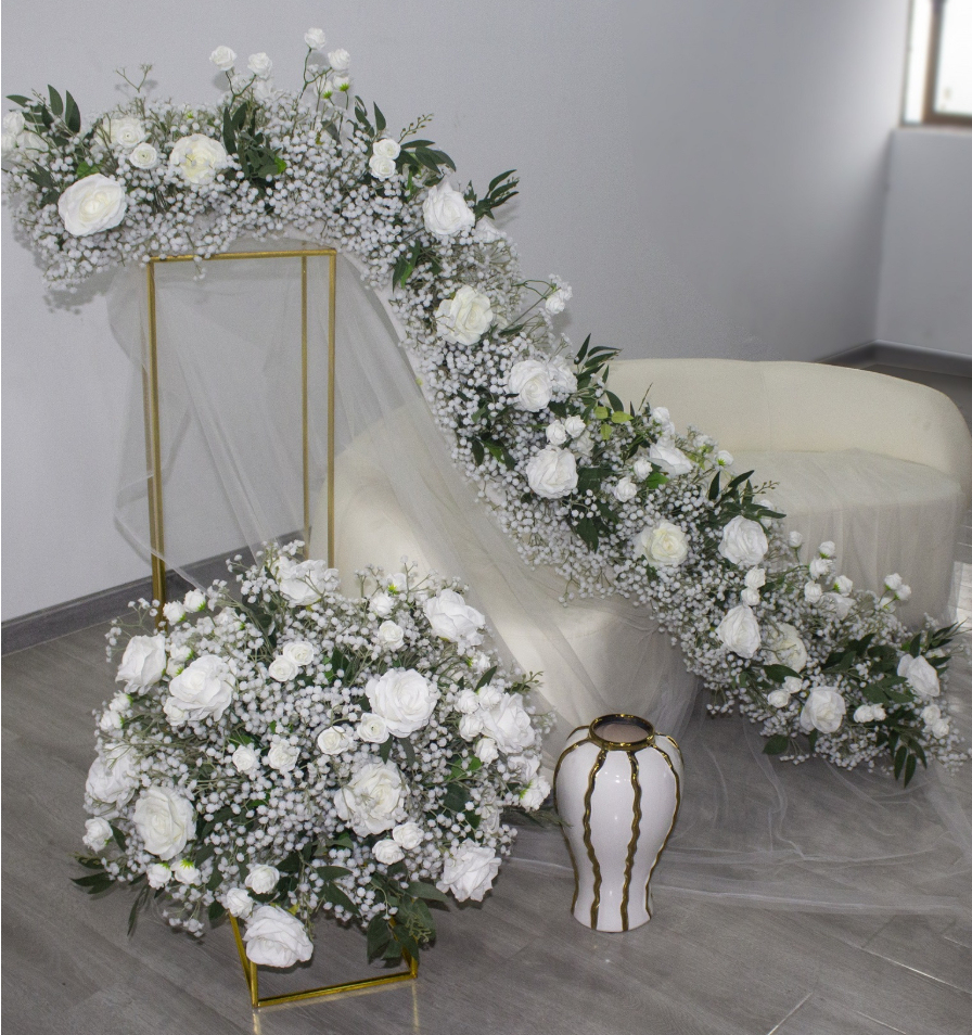 RN-035 Wedding Table Centerpiece Rose Flower ball Wedding Flowers Wedding Arrangement Decoration Customized Flower Ball Table Runner