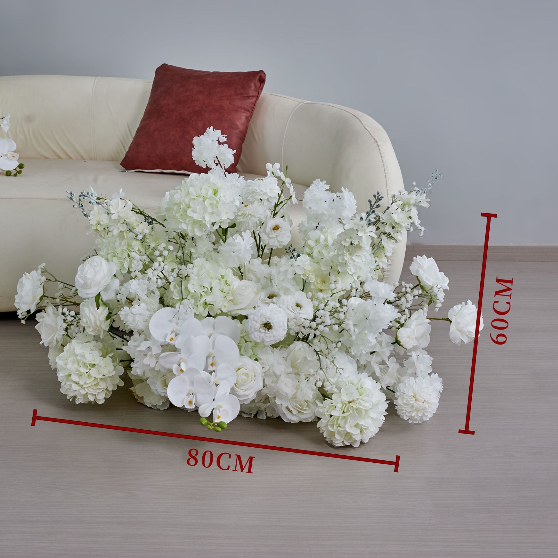 RN-034-1 Wedding Table Centerpiece Rose Flower ball Wedding Flowers Wedding Arrangement Decoration Customized Flower Ball Table Runner