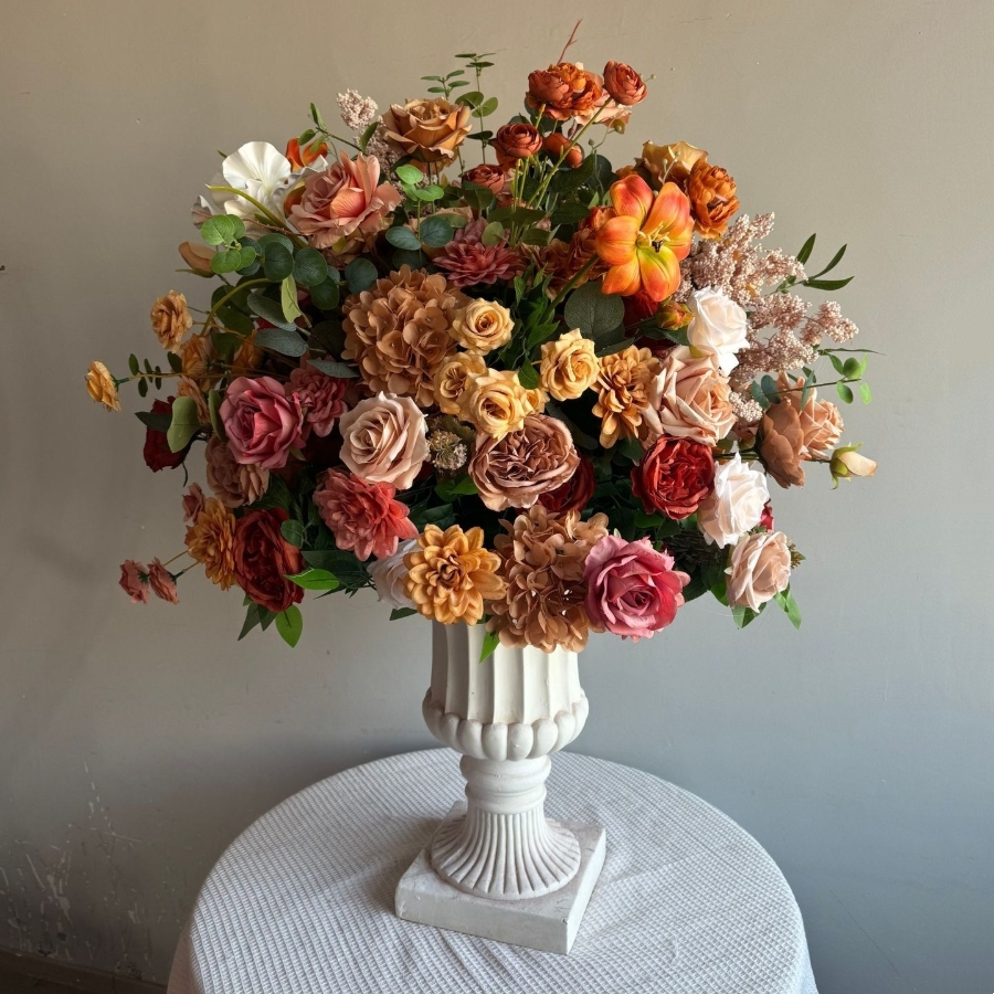 RN-032 Wedding Table Centerpiece Rose Flower ball Wedding Flowers Wedding Arrangement Decoration Customized Flower Ball Table Runner