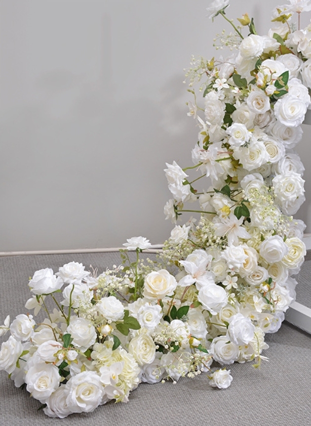 RN-030 Wedding Table Centerpiece Rose Flower ball Wedding Flowers Wedding Arrangement Decoration Customized Flower Ball Table Runner
