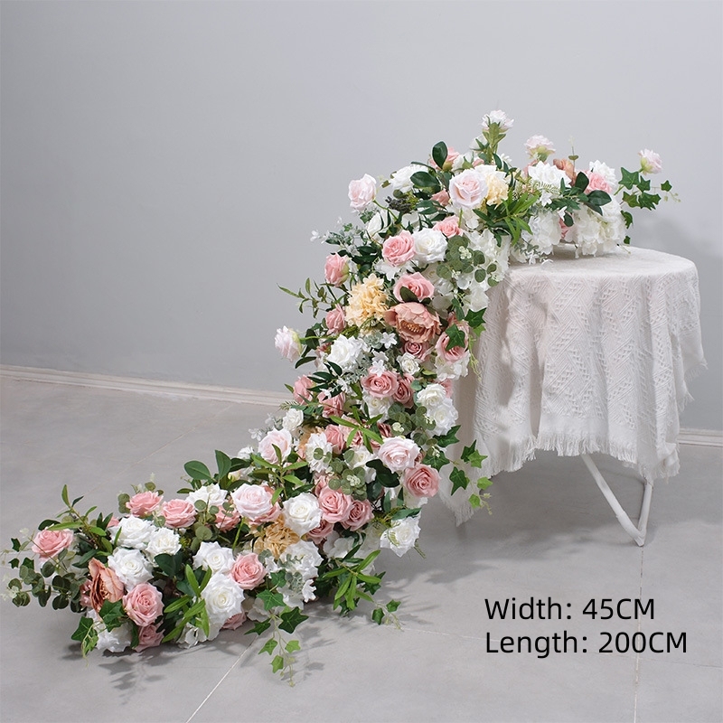 RN-027 Wedding Table Centerpiece Rose Flower ball Wedding Flowers Wedding Arrangement Decoration Customized Flower Ball Table Runner