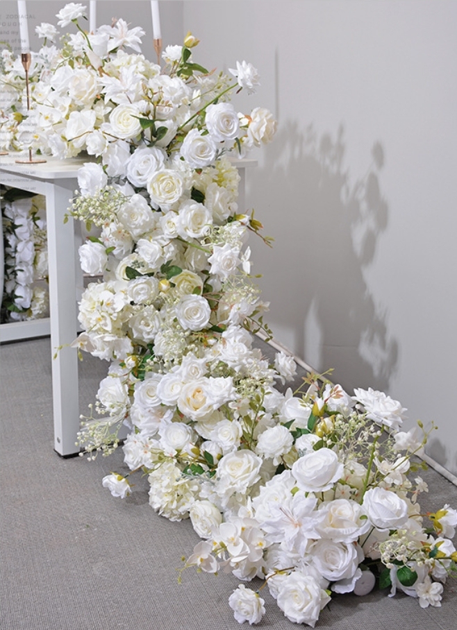 RN-030 Wedding Table Centerpiece Rose Flower ball Wedding Flowers Wedding Arrangement Decoration Customized Flower Ball Table Runner