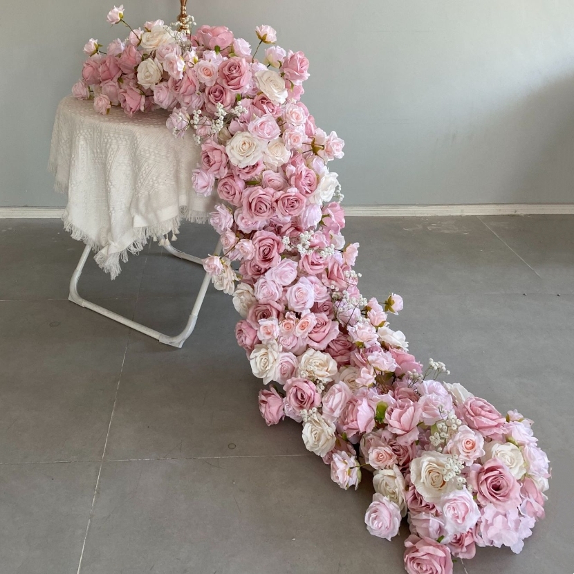 RN-041 Wedding Table Centerpiece Rose Flower ball Wedding Flowers Wedding Arrangement Decoration Customized Flower Ball Table Runner