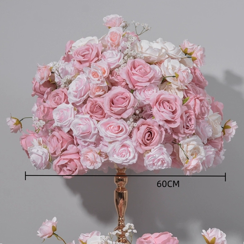 RN-041 Wedding Table Centerpiece Rose Flower ball Wedding Flowers Wedding Arrangement Decoration Customized Flower Ball Table Runner
