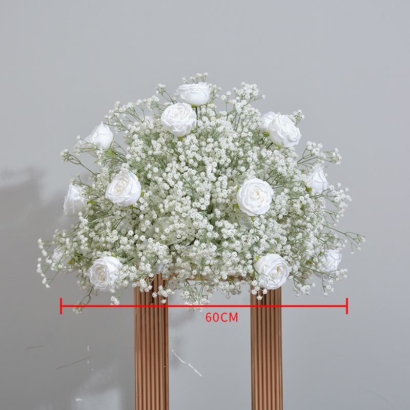 RN-042 Wedding Table Centerpiece Rose Flower ball Wedding Flowers Wedding Arrangement Decoration Customized Flower Ball Table Runner