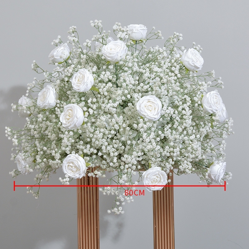 RN-042 Wedding Table Centerpiece Rose Flower ball Wedding Flowers Wedding Arrangement Decoration Customized Flower Ball Table Runner