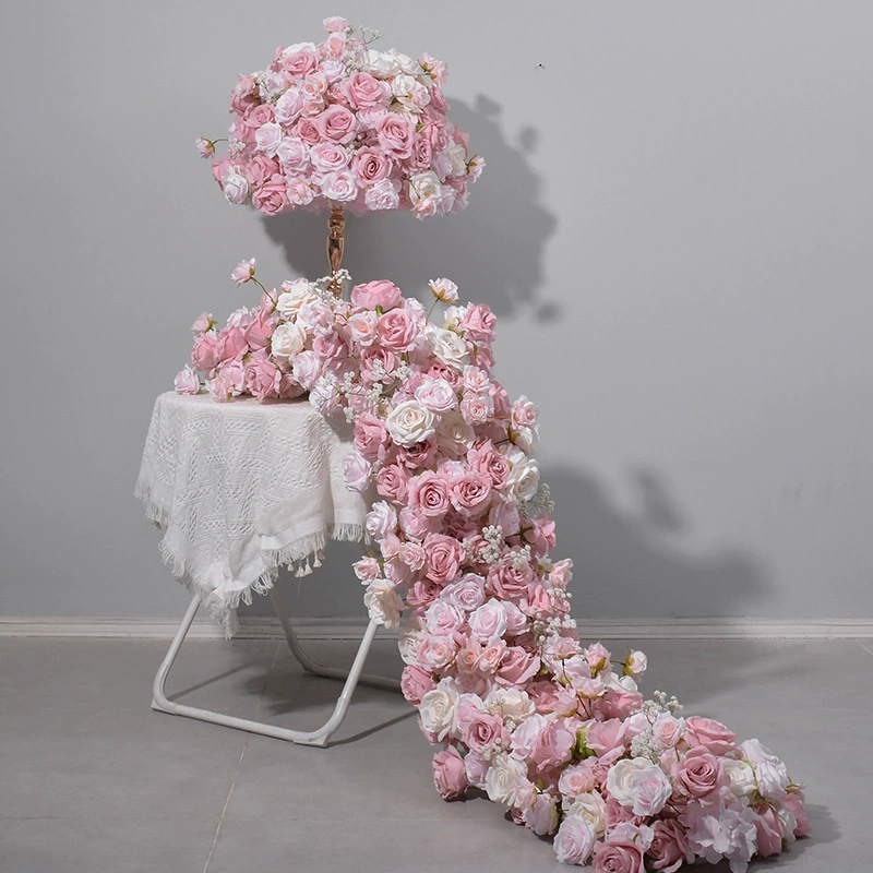 RN-041 Wedding Table Centerpiece Rose Flower ball Wedding Flowers Wedding Arrangement Decoration Customized Flower Ball Table Runner