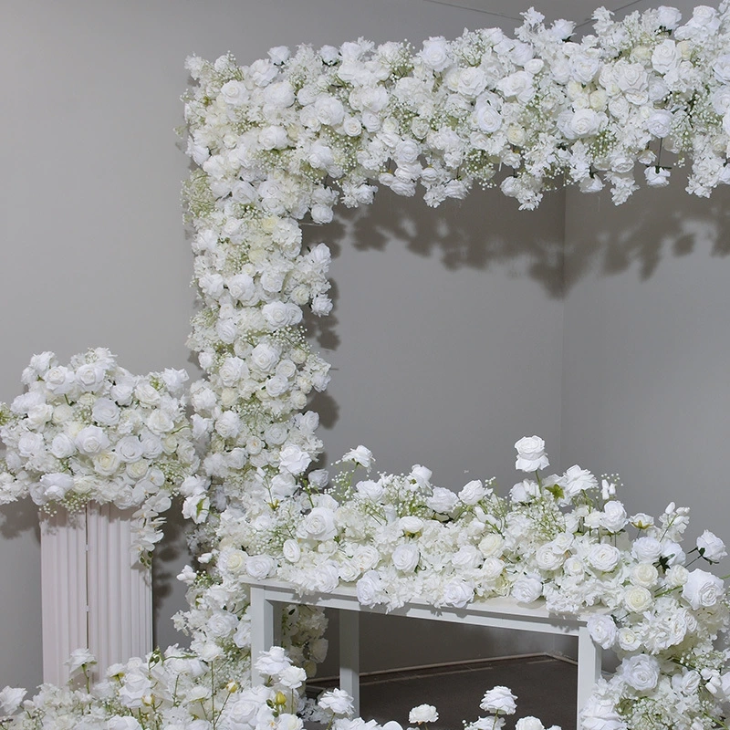 RN-043 Wedding Table Centerpiece Rose Flower ball Wedding Flowers Wedding Arrangement Decoration Customized Flower Ball Table Runner