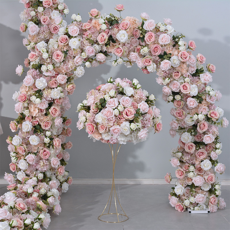 RN-026 Wedding Table Centerpiece Rose Flower ball Wedding Flowers Wedding Arrangement Decoration Customized Flower Ball Table Runner