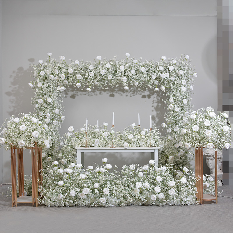 RN-042 Wedding Table Centerpiece Rose Flower ball Wedding Flowers Wedding Arrangement Decoration Customized Flower Ball Table Runner