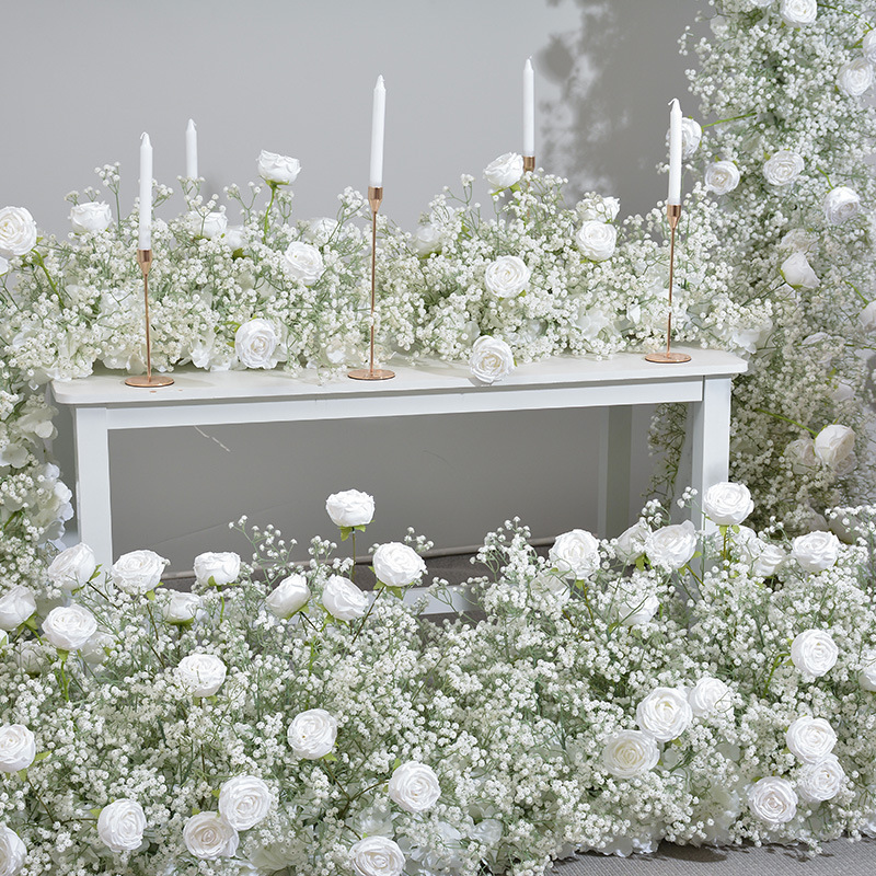 RN-042 Wedding Table Centerpiece Rose Flower ball Wedding Flowers Wedding Arrangement Decoration Customized Flower Ball Table Runner