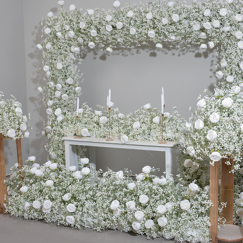 RN-042 Wedding Table Centerpiece Rose Flower ball Wedding Flowers Wedding Arrangement Decoration Customized Flower Ball Table Runner