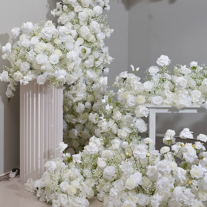 RN-043 Wedding Table Centerpiece Rose Flower ball Wedding Flowers Wedding Arrangement Decoration Customized Flower Ball Table Runner