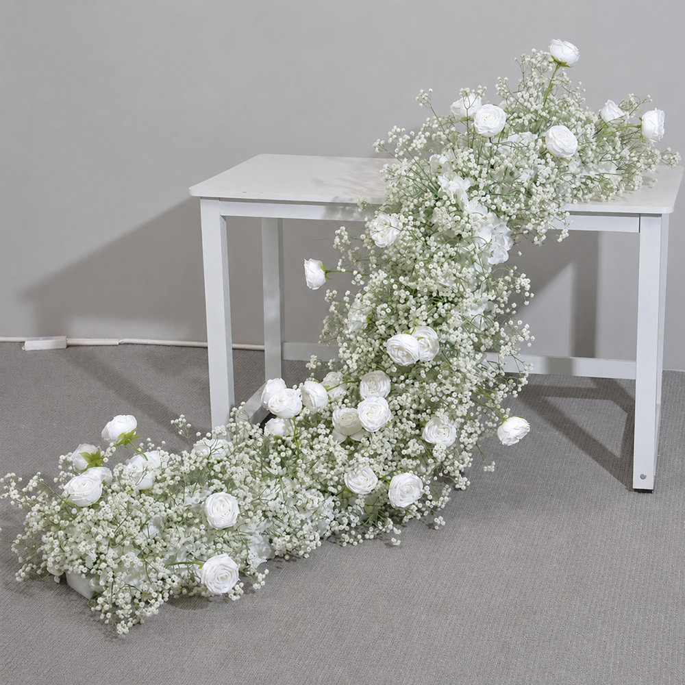 RN-042 Wedding Table Centerpiece Rose Flower ball Wedding Flowers Wedding Arrangement Decoration Customized Flower Ball Table Runner