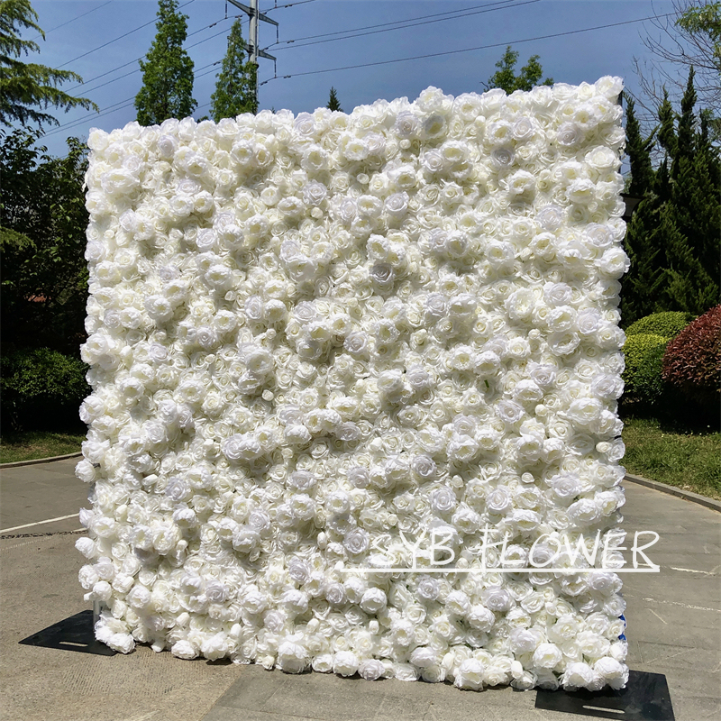 Custom Artificial Wedding Flower Decorative Flower Wall Backdrops For Event Party #56-2