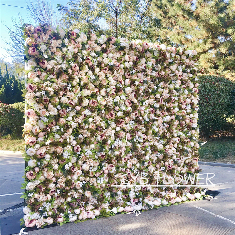 Flower Wall High-Quality Material Process Design Artificial Floral Wholesale Flower Wall Decoration #49