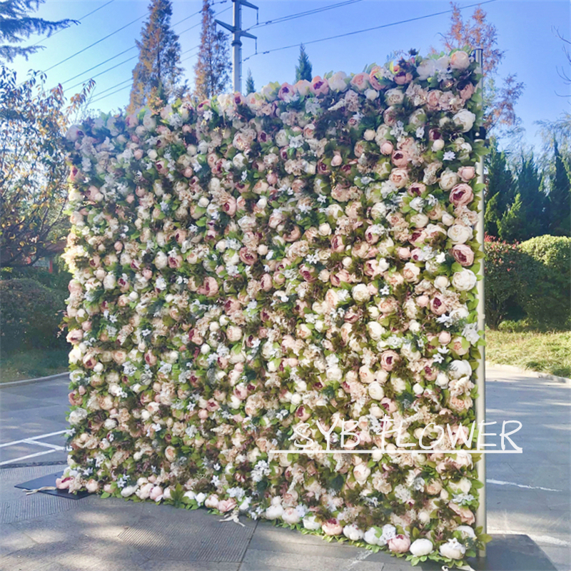 Flower Wall High-Quality Material Process Design Artificial Floral Wholesale Flower Wall Decoration #49