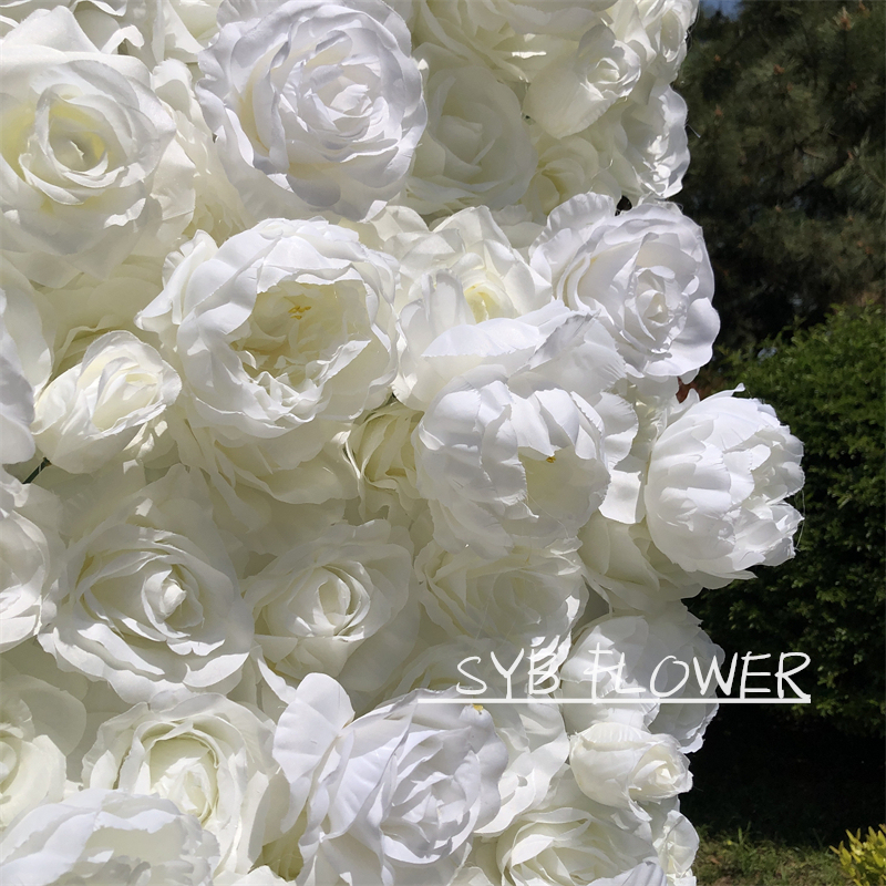 Custom Artificial Wedding Flower Decorative Flower Wall Backdrops For Event Party #56-2