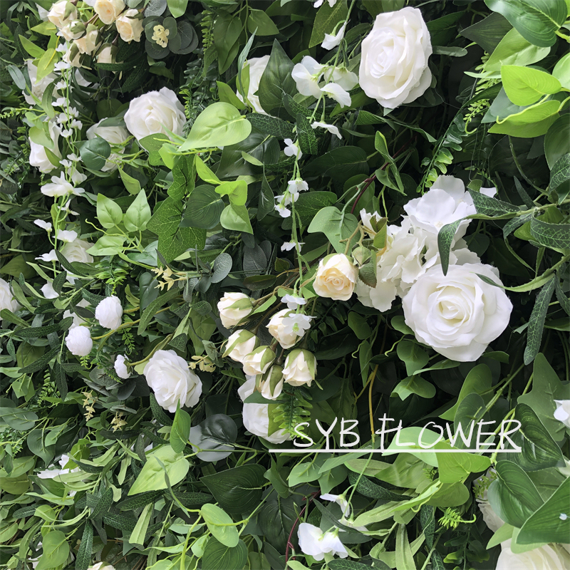 Customized High Simulation Colorful Artificial Flower Wall Panel Wedding Backdrop For Event Party #071-3