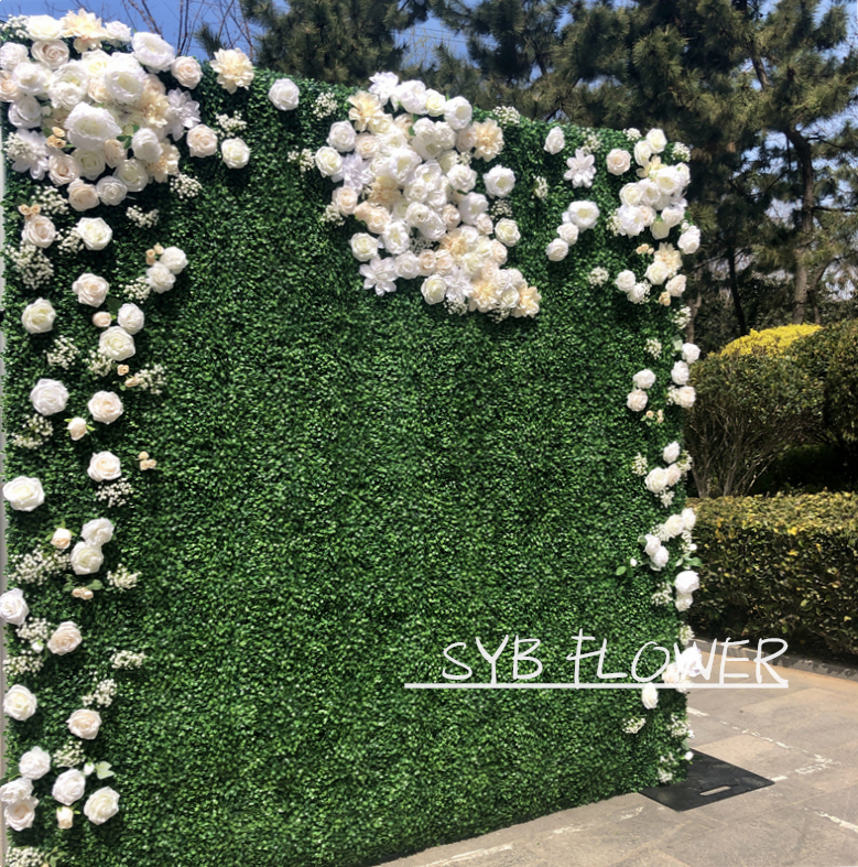 Wedding Decorative Factory Direct Decoration Rose Backdrop Silk Wedding Supplies Artificial Flower Wall #126