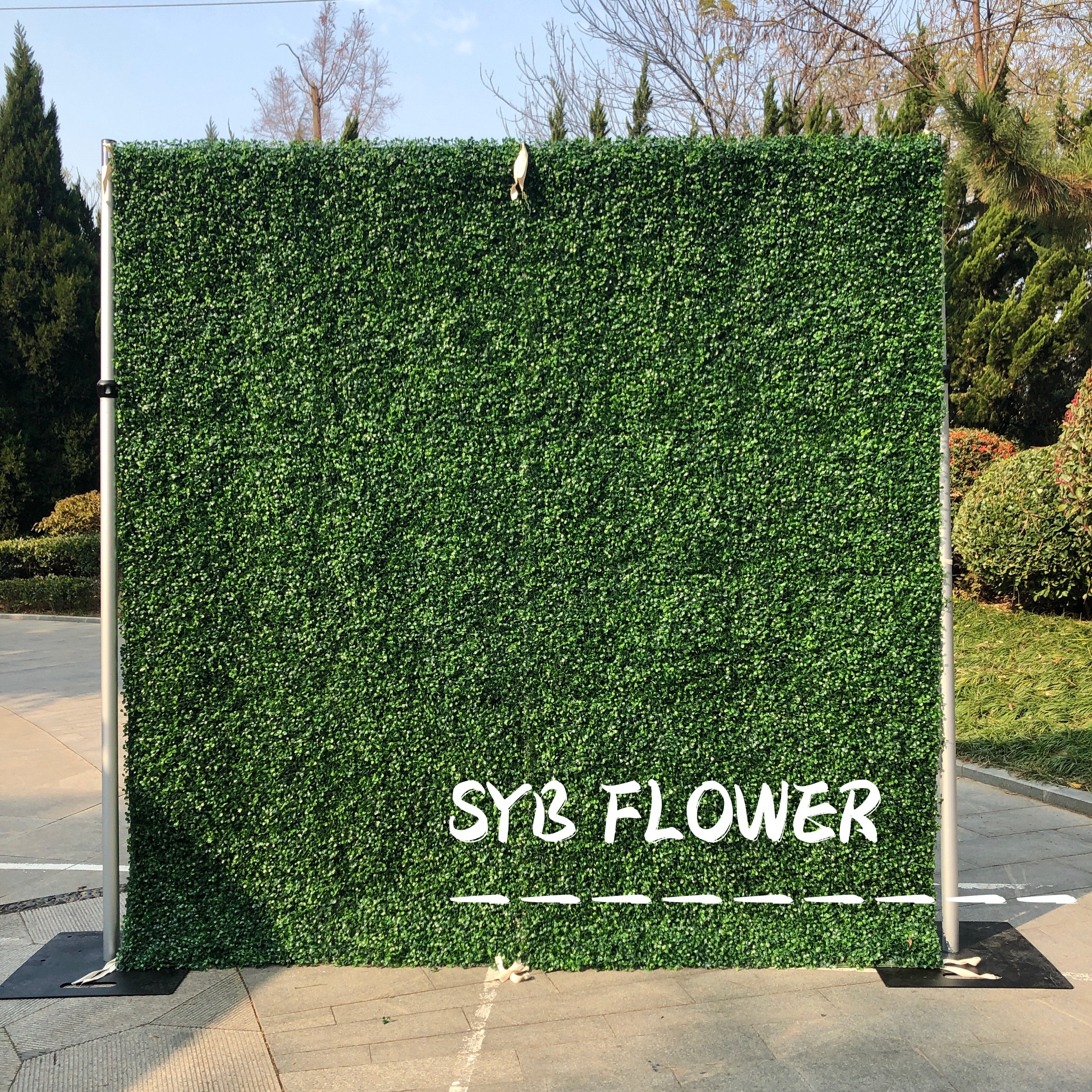 Wholesale Flores Gradient Floral Backdrop Restaurant Decoration Wedding Party Events Artificial Wall Flowers Panel #86