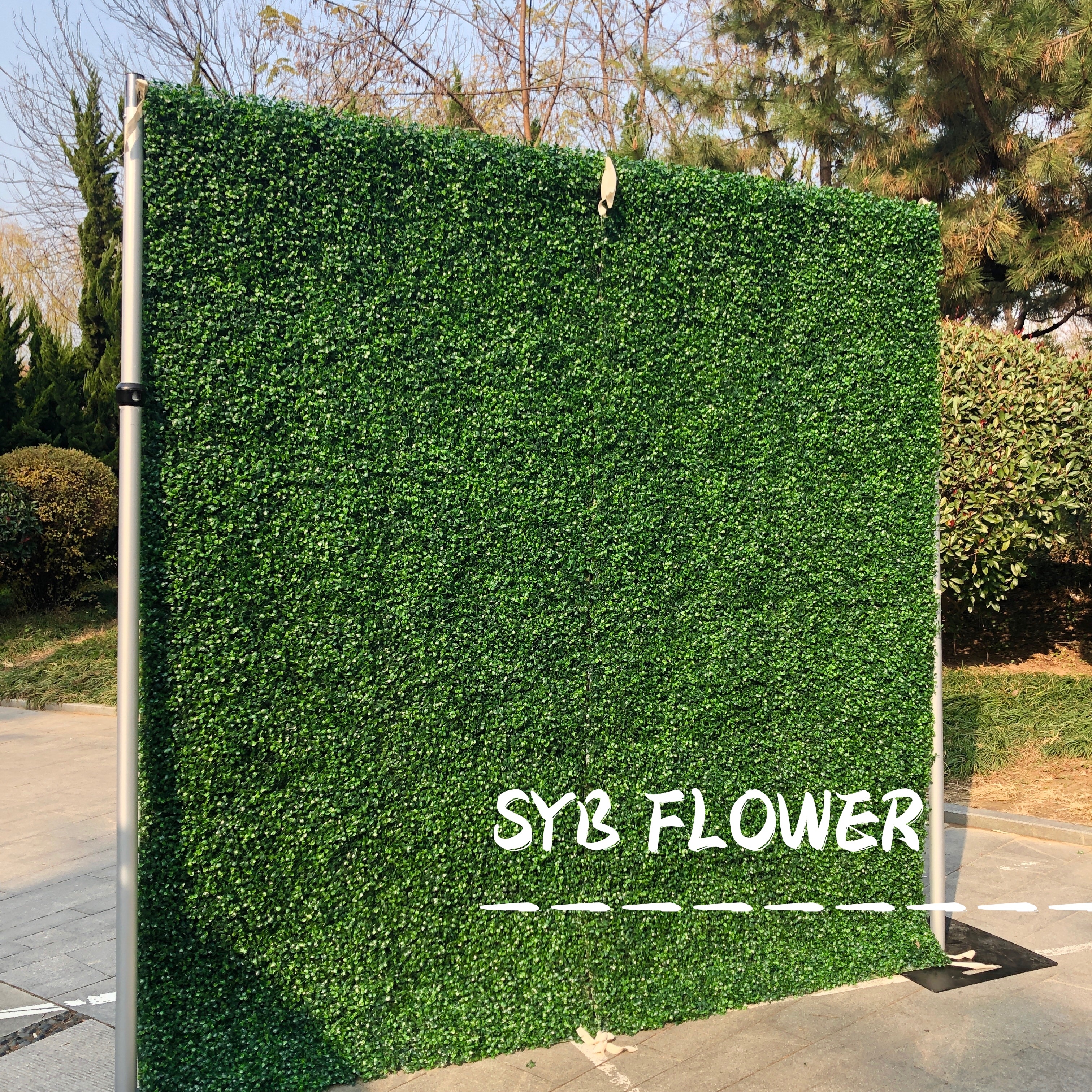 Wholesale Flores Gradient Floral Backdrop Restaurant Decoration Wedding Party Events Artificial Wall Flowers Panel #86