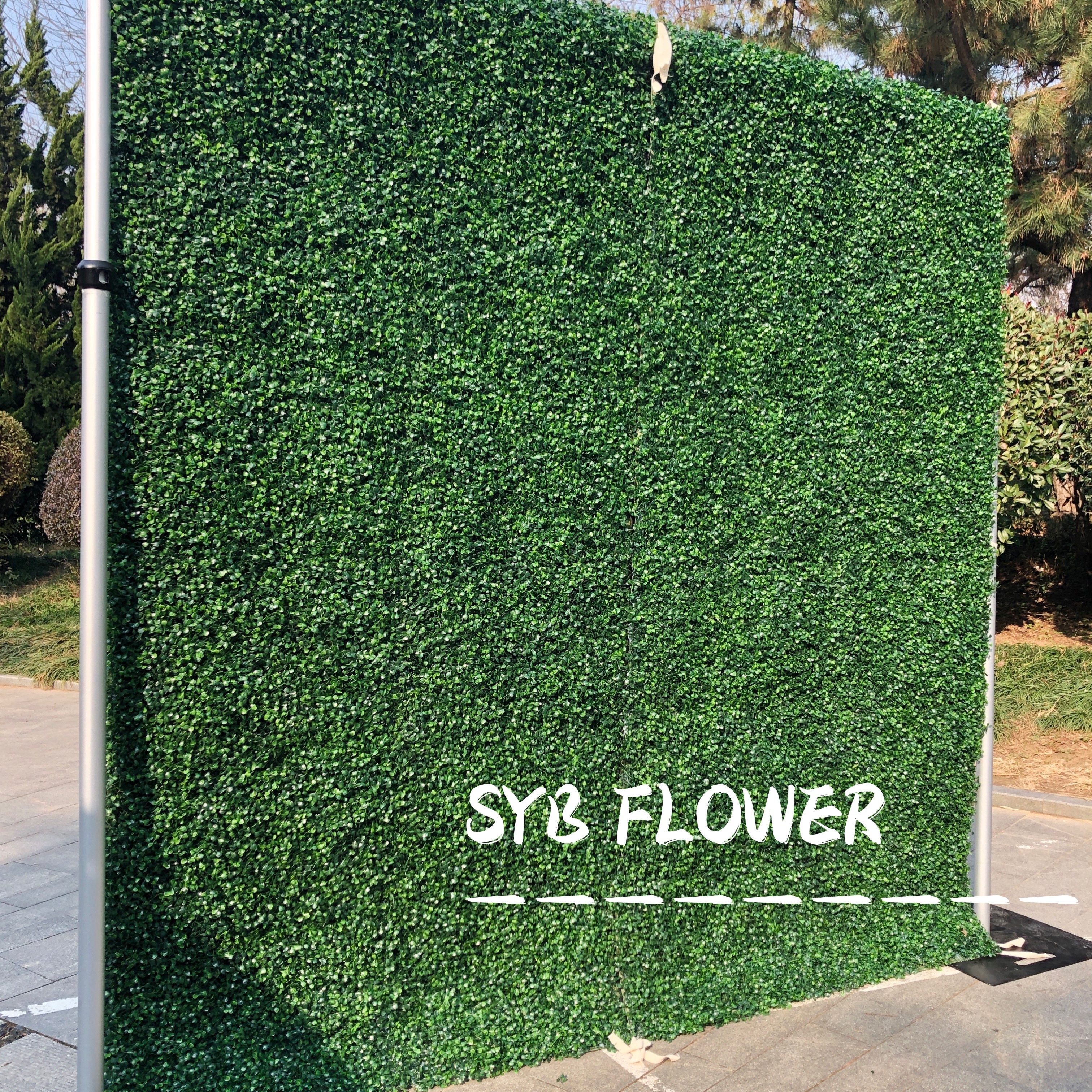 Wholesale Flores Gradient Floral Backdrop Restaurant Decoration Wedding Party Events Artificial Wall Flowers Panel #86