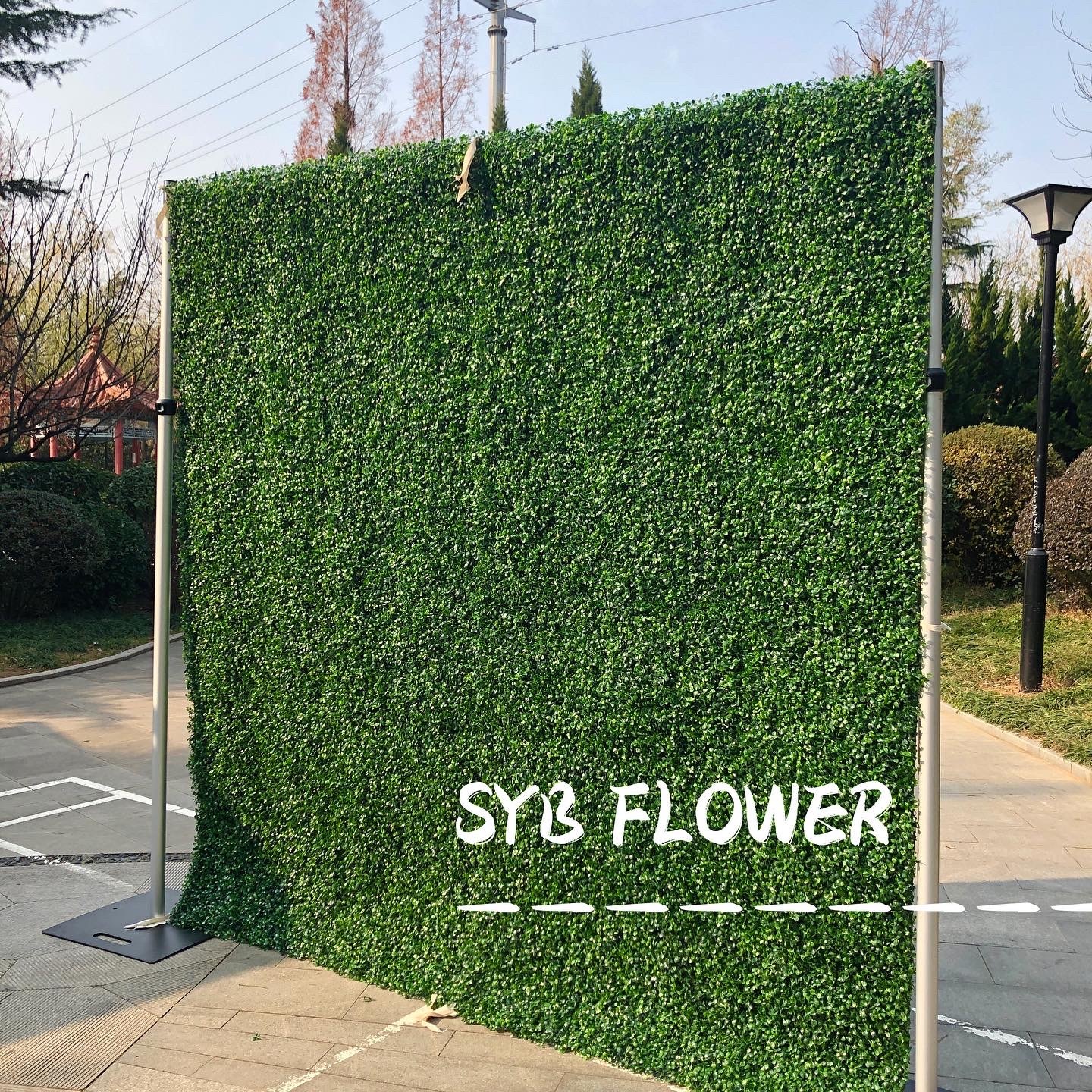 Wholesale Flores Gradient Floral Backdrop Restaurant Decoration Wedding Party Events Artificial Wall Flowers Panel #86