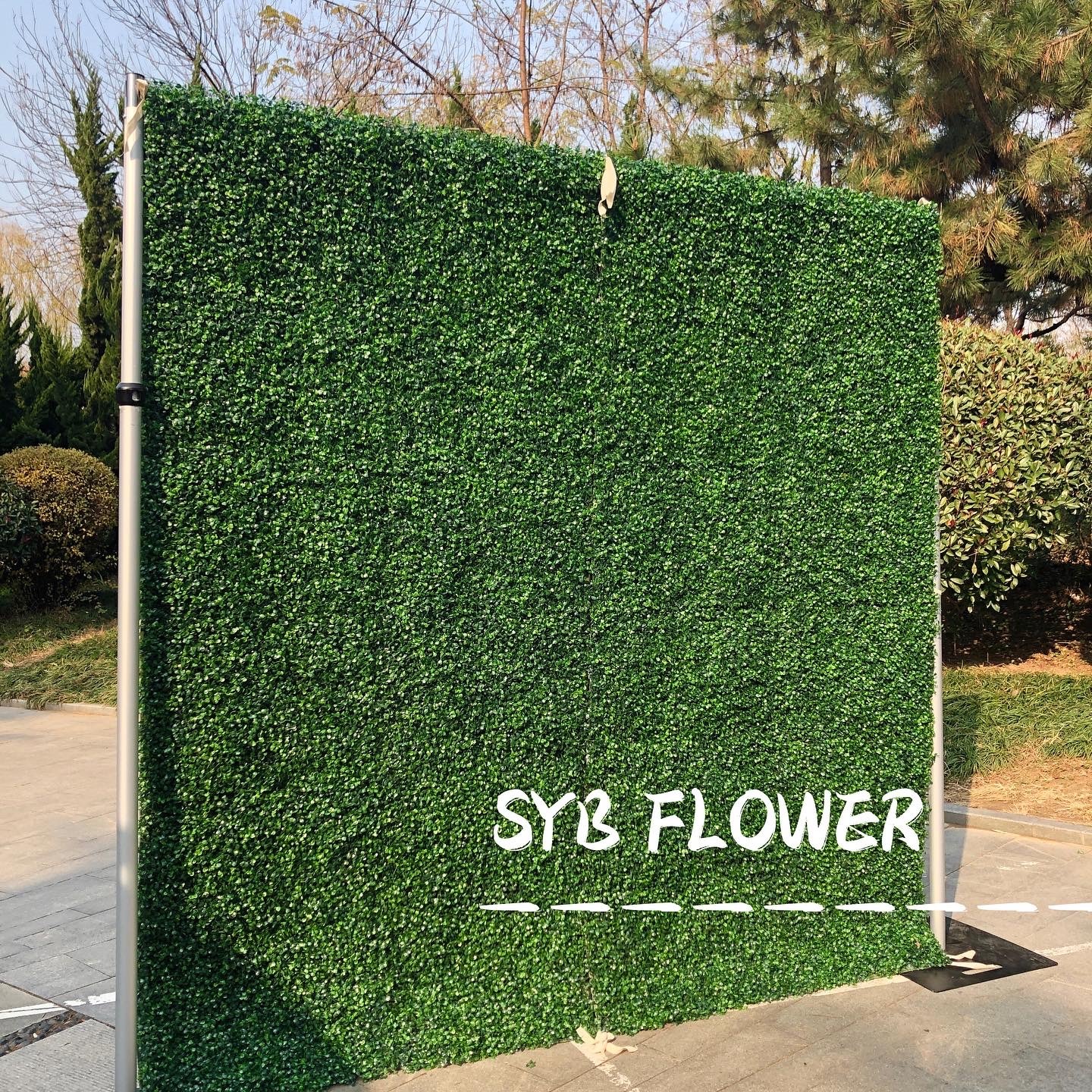 Wholesale Flores Gradient Floral Backdrop Restaurant Decoration Wedding Party Events Artificial Wall Flowers Panel #86
