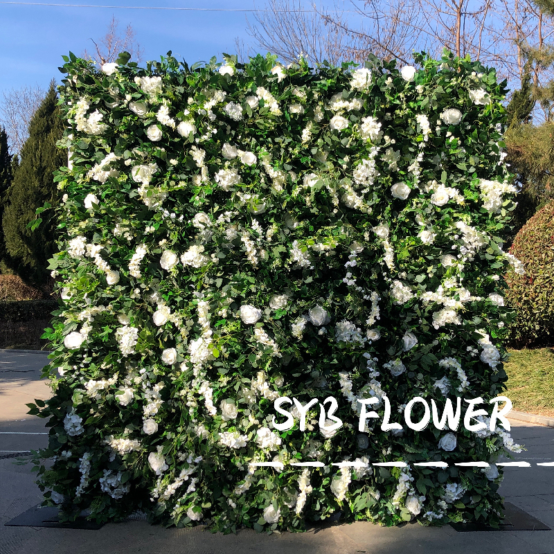 Factory Direct Sales Artificial Excellent Quality Flower Wall Background Image Decoration Panel #071
