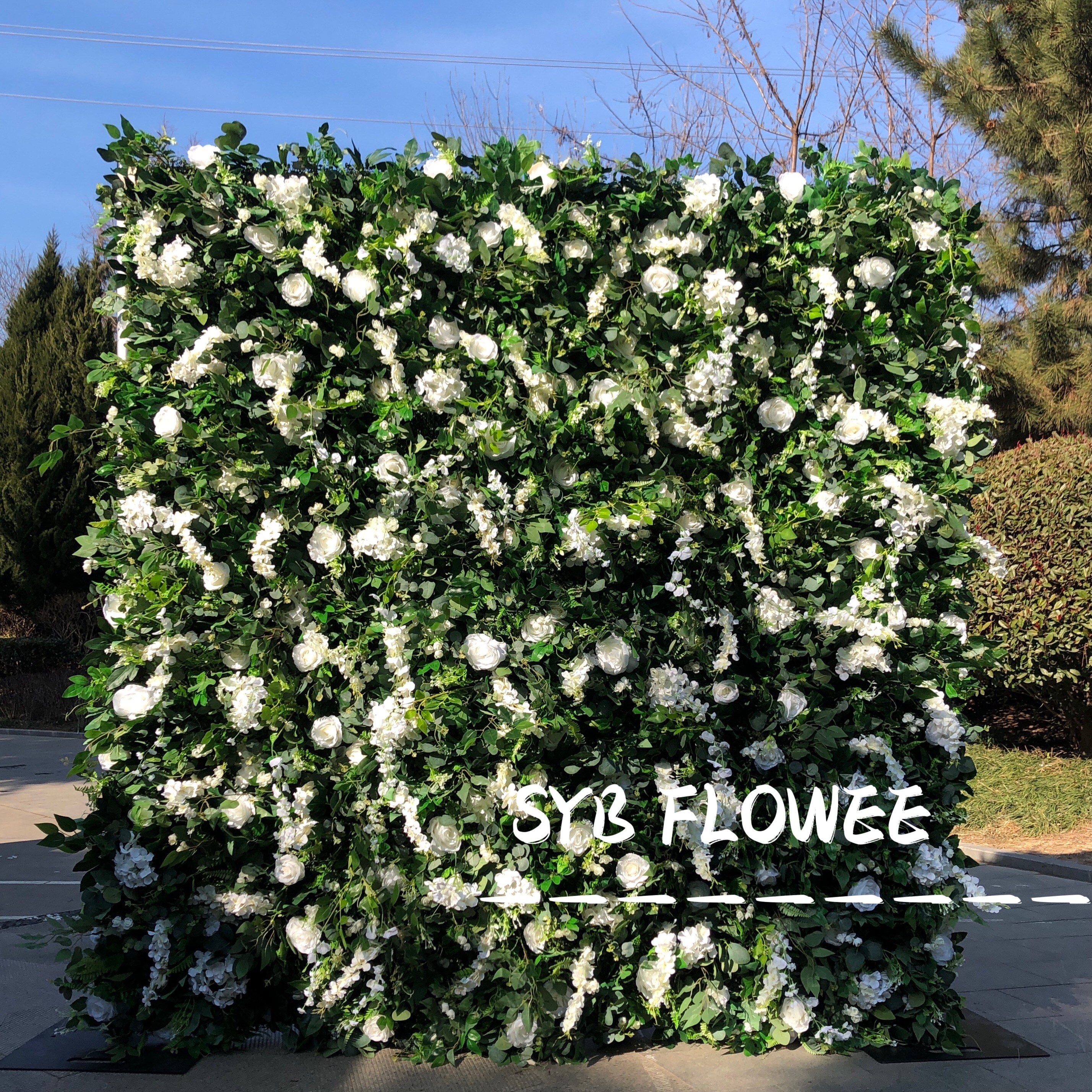 Factory Direct Sales Artificial Excellent Quality Flower Wall Background Image Decoration Panel #071