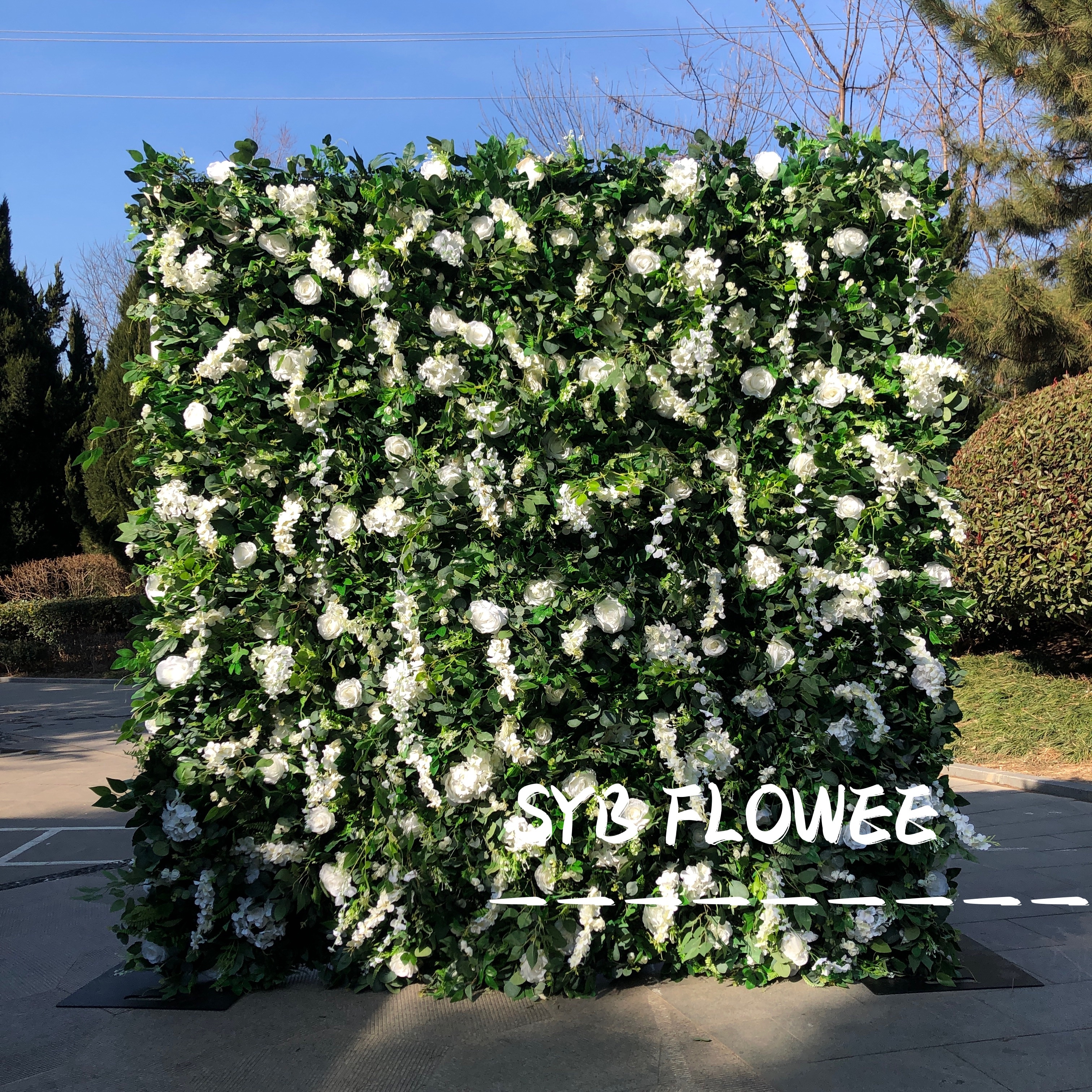 Factory Direct Sales Artificial Excellent Quality Flower Wall Background Image Decoration Panel #071