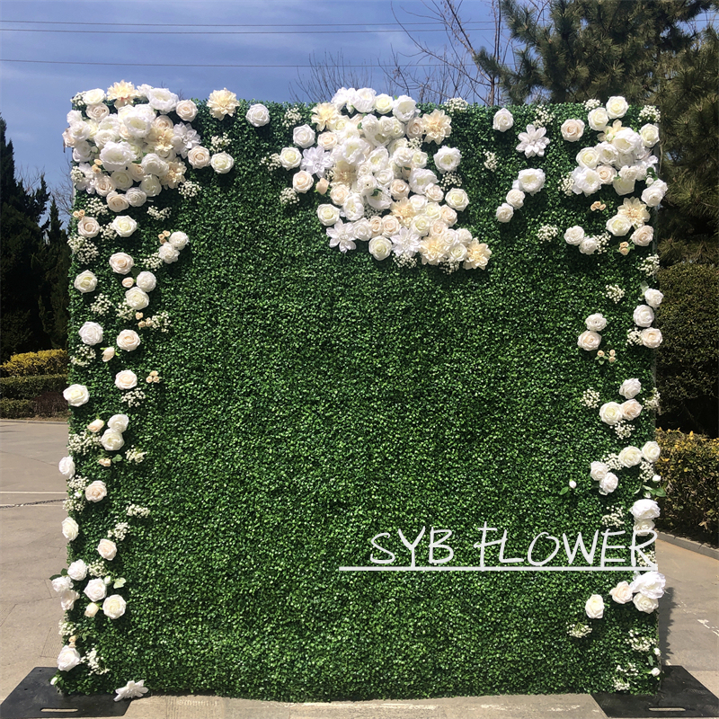 Wedding Decorative Factory Direct Decoration Rose Backdrop Silk Wedding Supplies Artificial Flower Wall #126
