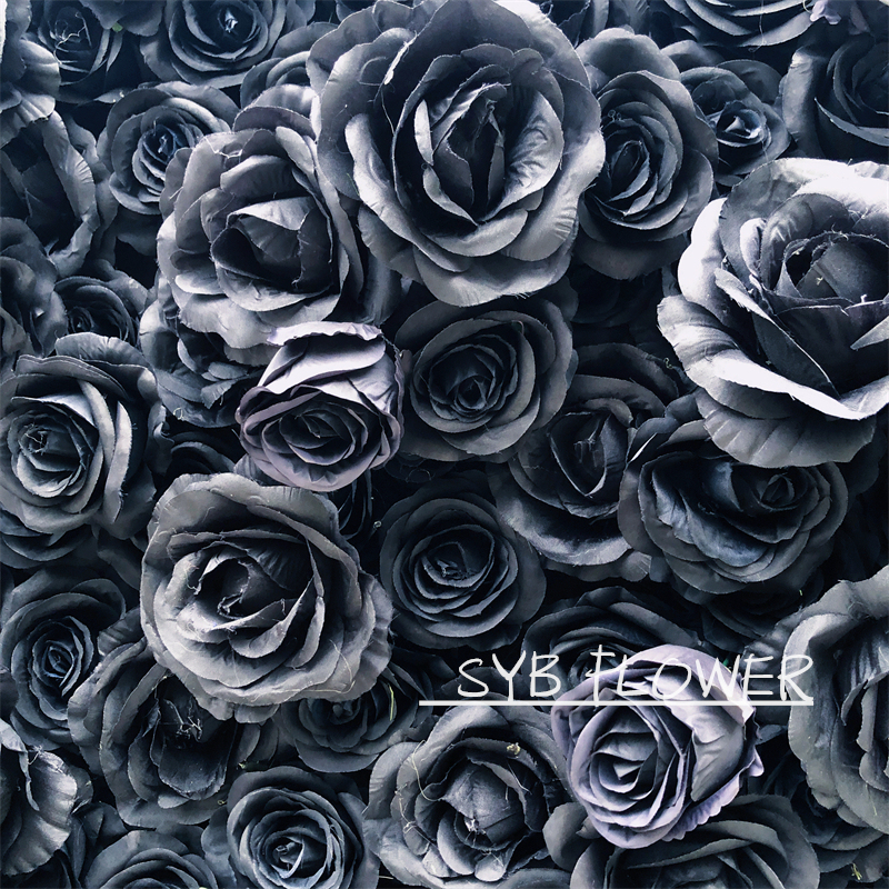 SYB Romantic 3D Roll Up Artificial Babybreath Flowers Wall Backdrop Panel Wedding Decoration Factory Direct #99-2