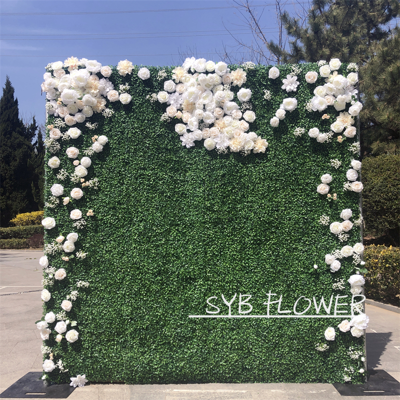 Wedding Decorative Factory Direct Decoration Rose Backdrop Silk Wedding Supplies Artificial Flower Wall #126