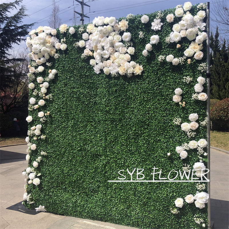Wedding Decorative Factory Direct Decoration Rose Backdrop Silk Wedding Supplies Artificial Flower Wall #126