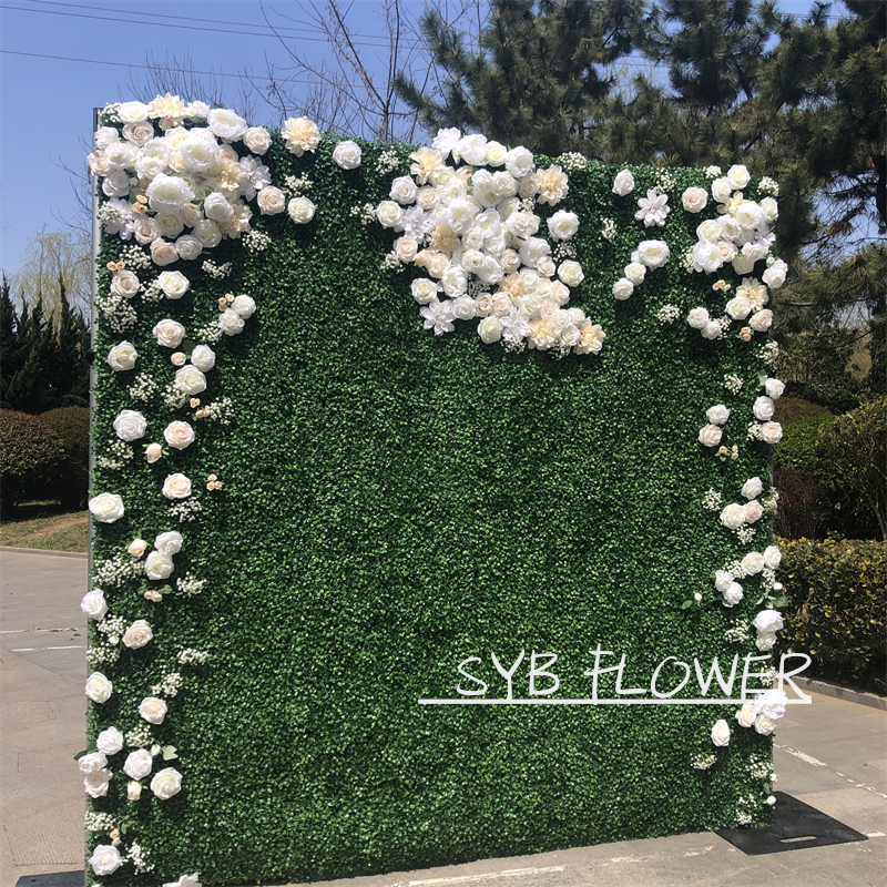 Wedding Decorative Factory Direct Decoration Rose Backdrop Silk Wedding Supplies Artificial Flower Wall #126