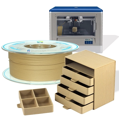 YOUSU Wood PLA Tangle free 3D Filament, 1.75mm, 1kg