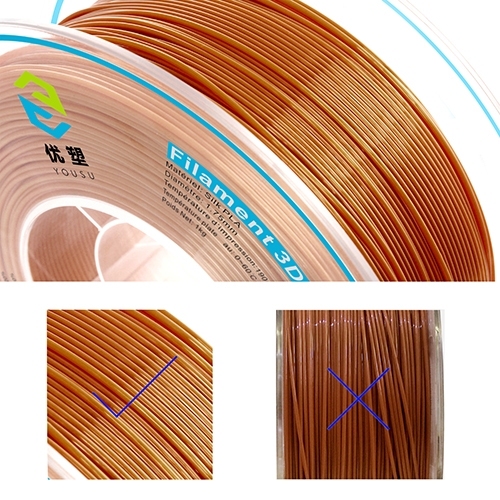 YOUSU Silk PLA 3D Filament with gorgeous surface, Tangle free, Pearlescent  1.75mm, 2.85mm 1kg